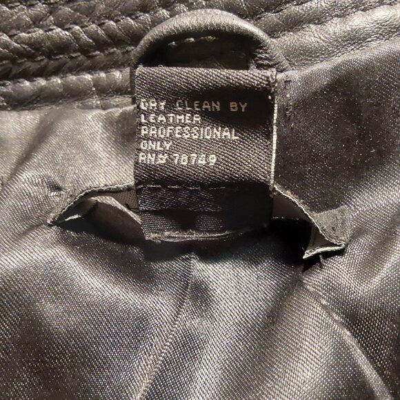 Vintage Arden B Leather Moto Cropped Jacket - Good Condition - Large - Picture 9 of 9